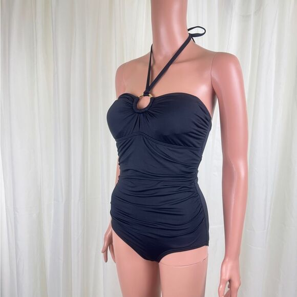 MICHAEL Michael Kors Black One Piece Swimsuit - Picture 1 of 10
